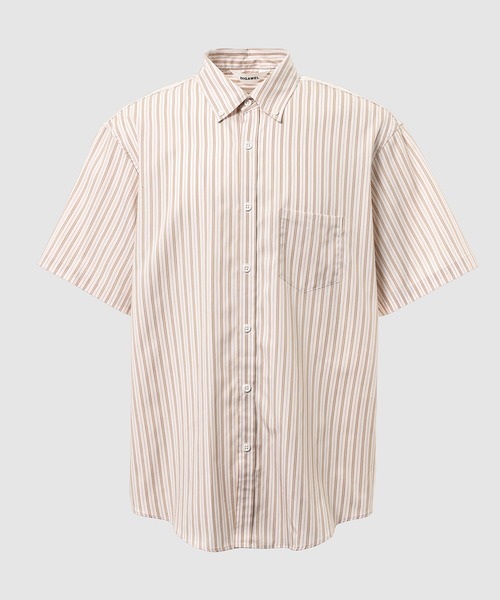 DIGAWEL(ディガウェル)の「Buttondown S/S shirt(シャツ/ブラウス・メンズ・ブルー/ベージュ・2)」の1枚目の写真