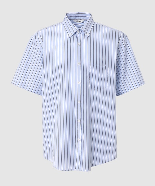 DIGAWEL(ディガウェル)の「Buttondown S/S shirt(シャツ/ブラウス・メンズ・ブルー/ベージュ・2)」の2枚目の写真