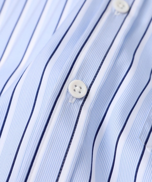 DIGAWEL(ディガウェル)の「Buttondown S/S shirt(シャツ/ブラウス・メンズ・ブルー/ベージュ・2)」の5枚目の写真