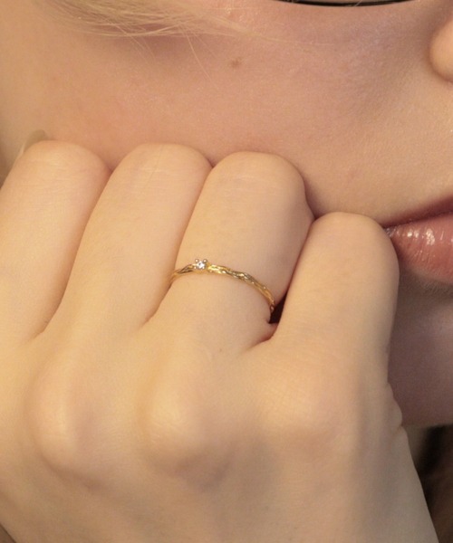 Bilan(ビラン)の「【BILAN】Zirconia Twist Ring/ジルコニアツイストリング(リング・レディース・ゴールド/ピンクゴールド/シルバー・10号/11号/9号/14号/12号)」の1枚目の写真