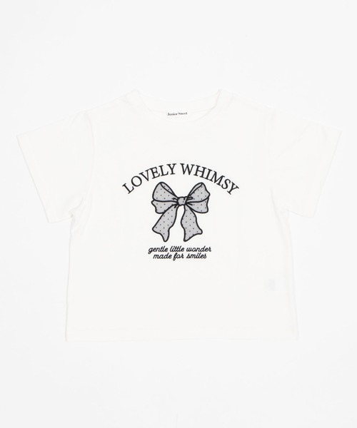 WEGO(ウィゴー)の「WEGO/【26春夏新作】リボンアップリケT(Tシャツ/カットソー・レディース・サックスブルー/ホワイト・FREE)」の11枚目の写真