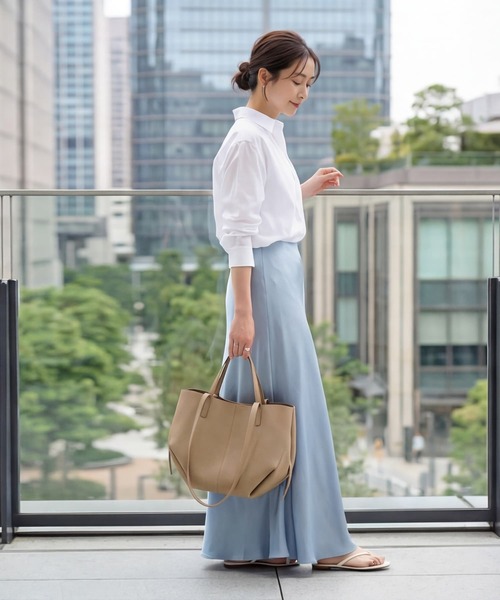 STYLE DELI（スタイルデリ）の「【DELI by】ニュアンスフォルムレザートート（トートバッグ・レディース・キャメル/ベージュ/ブラック・FREE）」の5枚目の写真