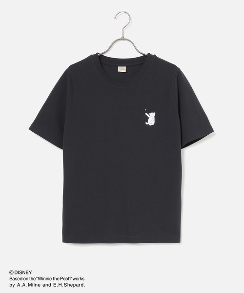 Honeys(ハニーズ)の「【UVカット】プーさん/半袖Tシャツ(Tシャツ/カットソー・レディース・オフホワイト/ブラック/ネイビー/ベージュ/ピンク・L/LL/M/S)」の11枚目の写真