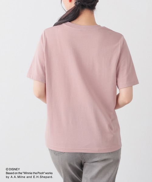 Honeys(ハニーズ)の「【UVカット】プーさん/半袖Tシャツ(Tシャツ/カットソー・レディース・オフホワイト/ブラック/ネイビー/ベージュ/ピンク・L/LL/M/S)」の20枚目の写真