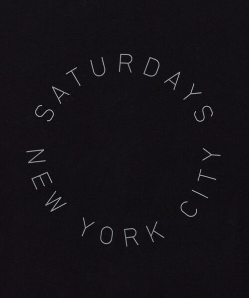 Saturdays NYC（サタデーズ ニューヨークシティ ）の「Circular Saturdays Logo T-Shirt（Tシャツ/カットソー・メンズ・ホワイト/ブラック/ダークブラウン/イエロー・S/M/XL/L）」の15枚目の写真