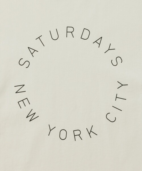 Saturdays NYC（サタデーズ ニューヨークシティ ）の「Circular Saturdays Logo T-Shirt（Tシャツ/カットソー・メンズ・ホワイト/ブラック/ダークブラウン/イエロー・S/M/XL/L）」の16枚目の写真