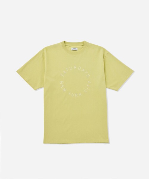 Saturdays NYC（サタデーズ ニューヨークシティ ）の「Circular Saturdays Logo T-Shirt（Tシャツ/カットソー・メンズ・ホワイト/ブラック/ダークブラウン/イエロー・S/M/XL/L）」の8枚目の写真