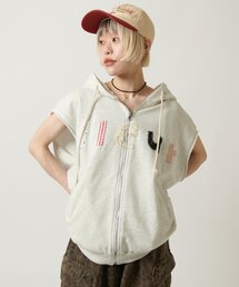 w closet | ノースリパッチワークパーカー(パーカー)