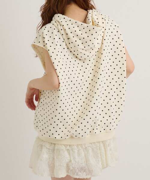 w closet（ダブルクローゼット）の「ノースリパッチワークパーカー（パーカー・レディース・オフホワイト/アイボリー/ネイビー/ピンク・FREE）」の21枚目の写真