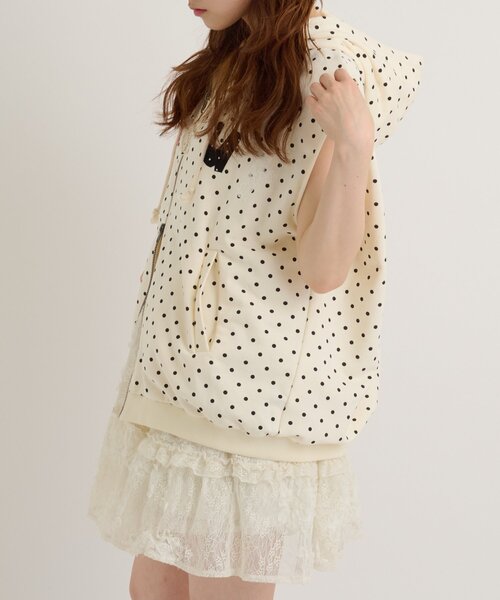 w closet（ダブルクローゼット）の「ノースリパッチワークパーカー（パーカー・レディース・オフホワイト/アイボリー/ネイビー/ピンク・FREE）」の22枚目の写真