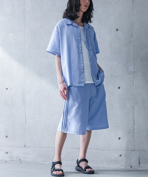 MDR(エムディアール)の「サイドプリーツオックスハーフパンツ【セットアップ対応】(その他パンツ・メンズ・ブルー/ブラック・L/M)」の12枚目の写真