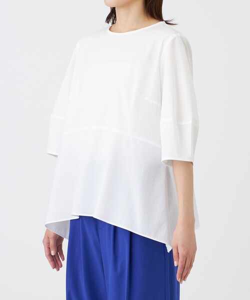 TRANS WORK(トランスワーク)の「【防汚性・UV・接触冷感・ウォッシャブル】ダントツオチール(R)ブラウス(シャツ/ブラウス・レディース・オフホワイト/ブラック/ブルー系その他4・38/40)」の8枚目の写真