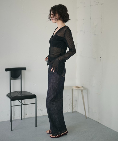 LAULEN(ローレン)の「back shirring cup In bandeau /バックシャーリングカップインベアトップ(チューブトップ・レディース・アイボリー/ブラック・FREE)」の14枚目の写真