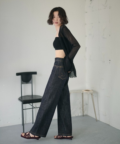 LAULEN(ローレン)の「back shirring cup In bandeau /バックシャーリングカップインベアトップ(チューブトップ・レディース・アイボリー/ブラック・FREE)」の11枚目の写真