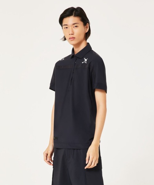 OAKLEY(オークリー)の「オークリーSKULL TALENTED BLOCK SHIRT ポロシャツ/ゴルフメンズ/ゴルフ/吸汗速乾/接触冷感/OAKLEY(ポロシャツ・メンズ・ブラック/ホワイト・M/L)」の1枚目の写真