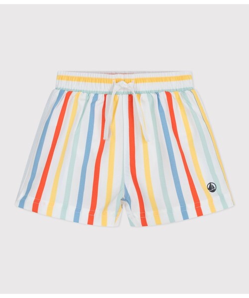 PETIT BATEAU（プチバトー）の「ストライプトランクス水着（水着・キッズ・ホワイト系その他・12MONTH/18MONTH/24MONTH/36MONTH）」の4枚目の写真