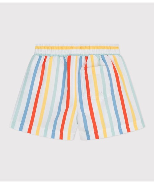 PETIT BATEAU（プチバトー）の「ストライプトランクス水着（水着・キッズ・ホワイト系その他・12MONTH/18MONTH/24MONTH/36MONTH）」の5枚目の写真