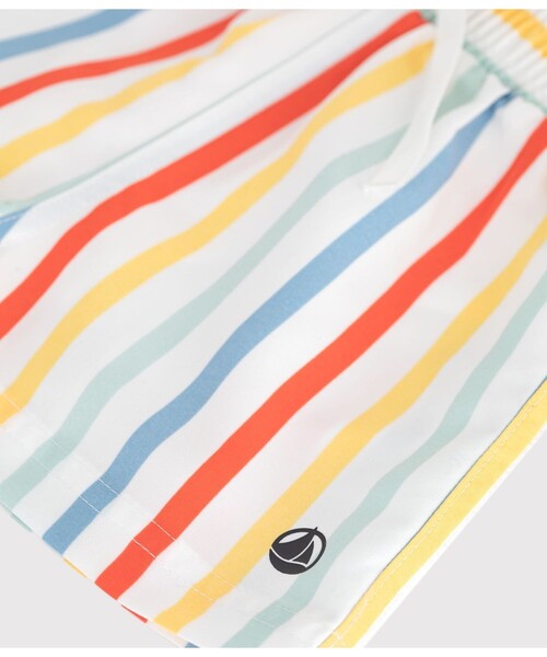 PETIT BATEAU（プチバトー）の「ストライプトランクス水着（水着・キッズ・ホワイト系その他・12MONTH/18MONTH/24MONTH/36MONTH）」の6枚目の写真