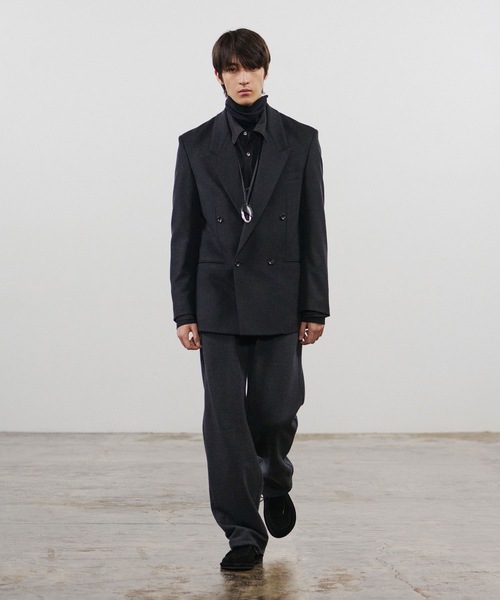 ATTACHMENT(アタッチメント)の「2/80 PE/WO ストレッチトロ イージートラウザーズ / 2/80 PE/WO STRETCH TRO EASY TROUSERS(スラックス・メンズ・ブラック/グレー・2/1/4/3)」の9枚目の写真