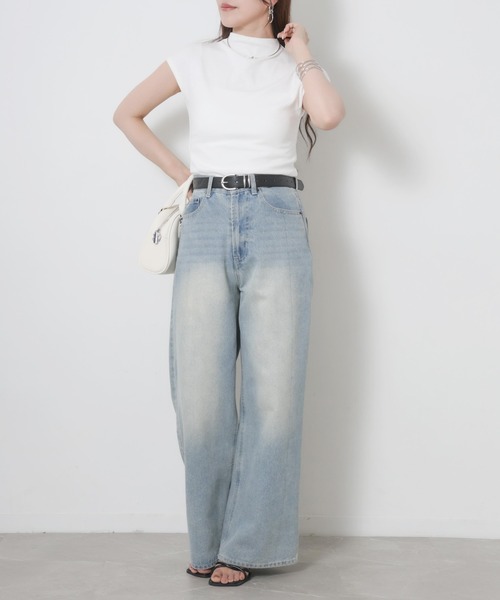 Riberry（リベリー）の「フレンチスリーブプルオーバー（Tシャツ/カットソー・レディース・ブラック/アイボリー・MEDIUM）」の20枚目の写真