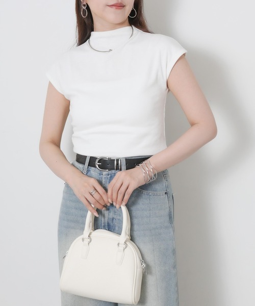 Riberry（リベリー）の「フレンチスリーブプルオーバー（Tシャツ/カットソー・レディース・ブラック/アイボリー・MEDIUM）」の19枚目の写真