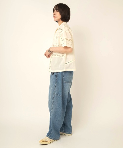 RNA-N(アールエヌエーエヌ)の「R4474 デザインカーブデニム(デニムパンツ・レディース・ダークインディゴブルー/ライトインディゴブルー・FREE)」の19枚目の写真