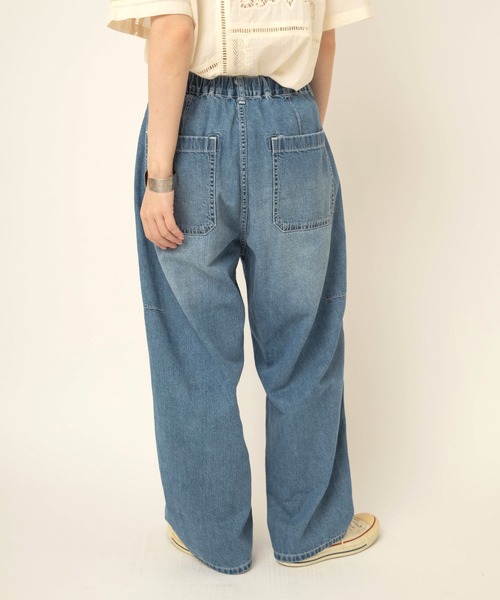 RNA-N(アールエヌエーエヌ)の「R4474 デザインカーブデニム(デニムパンツ・レディース・ダークインディゴブルー/ライトインディゴブルー・FREE)」の10枚目の写真