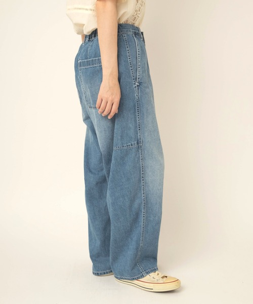 RNA-N(アールエヌエーエヌ)の「R4474 デザインカーブデニム(デニムパンツ・レディース・ダークインディゴブルー/ライトインディゴブルー・FREE)」の9枚目の写真