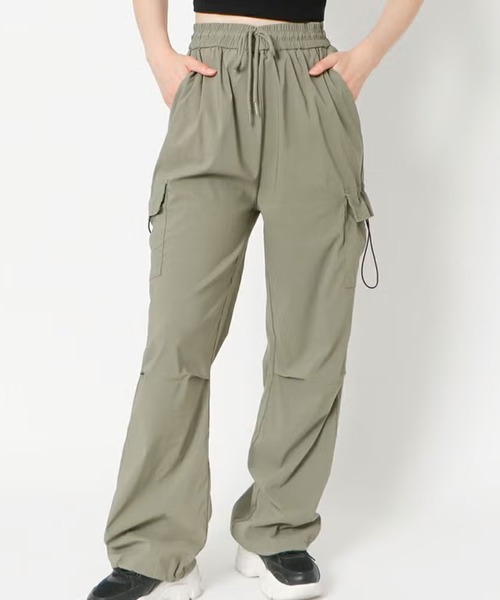 GORGE(ゴージ)の「ナイロンストレッチカーゴパンツ(カーゴパンツ・レディース・キャメル/アイボリー/カーキ・F)」の12枚目の写真