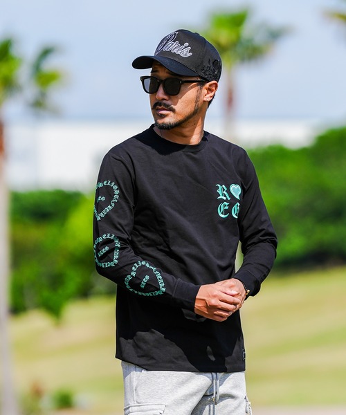 adamsJUGGLER(アダムスジャグラー)の「RTEGハート&TBロンティー(Tシャツ/カットソー・メンズ・ホワイト/ブラック・M/S/XXL/XL/L)」の2枚目の写真