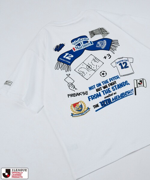 J.LEAGUE × FREAK'S STORE 別注SUPPORTERS SHORT SLEEVE TEE 【横浜F