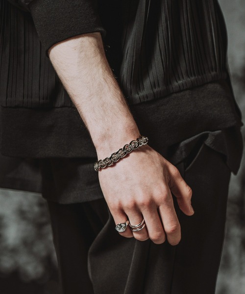 NO ID.（ノーアイディ）の「【NO ID.】Double Chain Bracelet / ダブル チェーン ブレスレット（ブレスレット・メンズ・シルバー・ONE SIZE）」の3枚目の写真