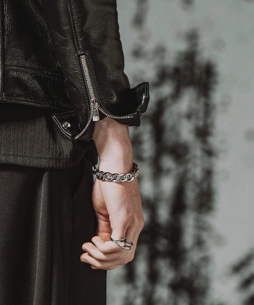 NO ID.（ノーアイディ）の「【NO ID.】Double Chain Bracelet / ダブル チェーン ブレスレット（ブレスレット・メンズ・シルバー・ONE SIZE）」の5枚目の写真