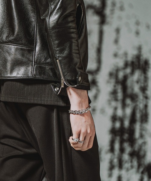NO ID.（ノーアイディ）の「【NO ID.】Double Chain Bracelet / ダブル チェーン ブレスレット（ブレスレット・メンズ・シルバー・ONE SIZE）」の6枚目の写真