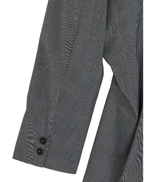 Ameri(アメリ)の「DEFORMATION TACK HOUNDSTOOTH JACKET(テーラードジャケット・レディース・グレー・MEDIUM/SMALL)」の12枚目の写真