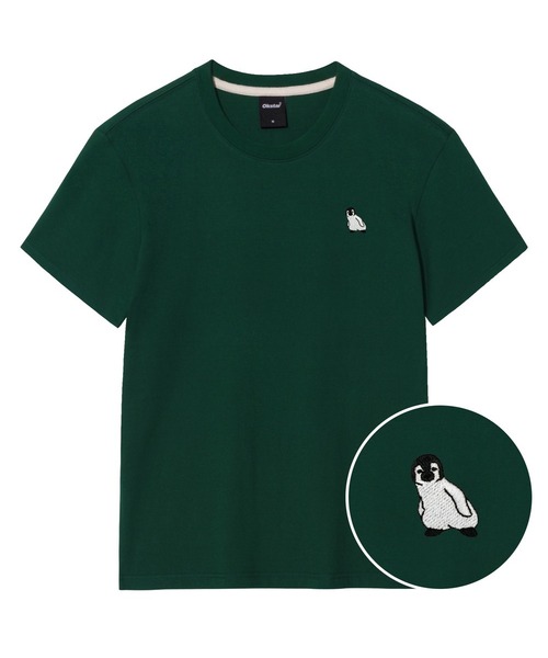 OKSTAR(オクスター)の「ペンギン刺繍半袖(Tシャツ/カットソー・レディース・ライトベージュ/ブラック/カーキ/ライトグレー/ダークブルー/ネイビー/ダークグリーン/グレー/クリーム/ホワイト/ダークグレー・SMALL/MEDIUM/LARGE/X-LARGE/2XL/3XL/4XL)」の8枚目の写真