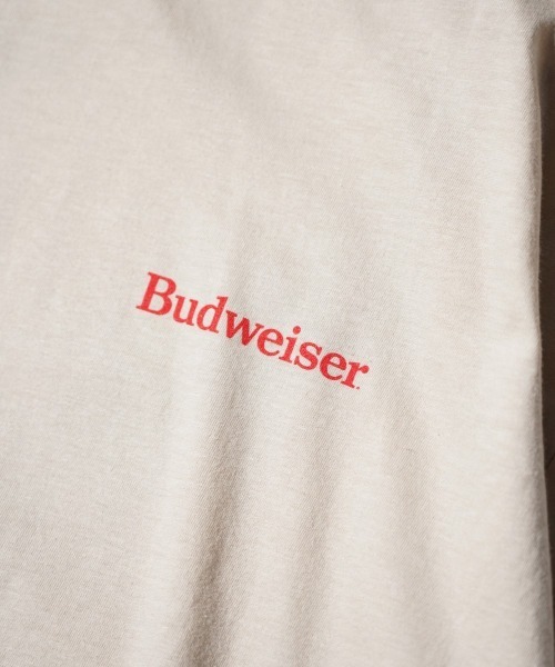THRIFTY LOOK(スリフティールック)の「BUDWEISER バドワイザー / VINTAGE POSTER TEE(Tシャツ/カットソー・メンズ・ブラック/サンドベージュ・LARGE/X-LARGE)」の3枚目の写真