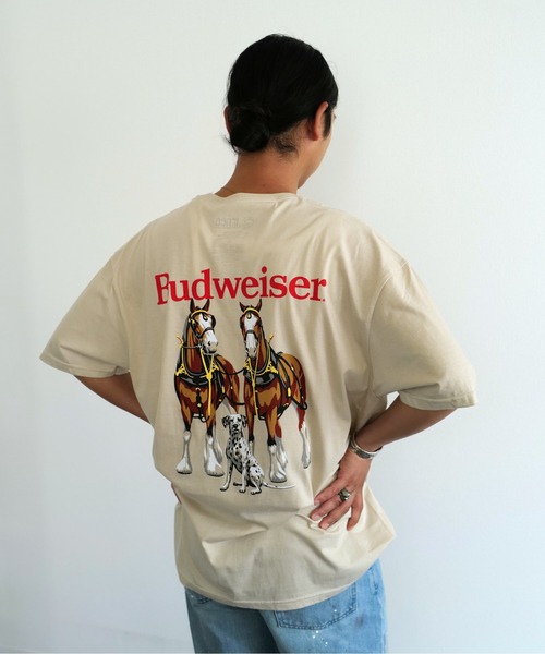 THRIFTY LOOK(スリフティールック)の「BUDWEISER バドワイザー / VINTAGE POSTER TEE(Tシャツ/カットソー・メンズ・ブラック/サンドベージュ・LARGE/X-LARGE)」の14枚目の写真