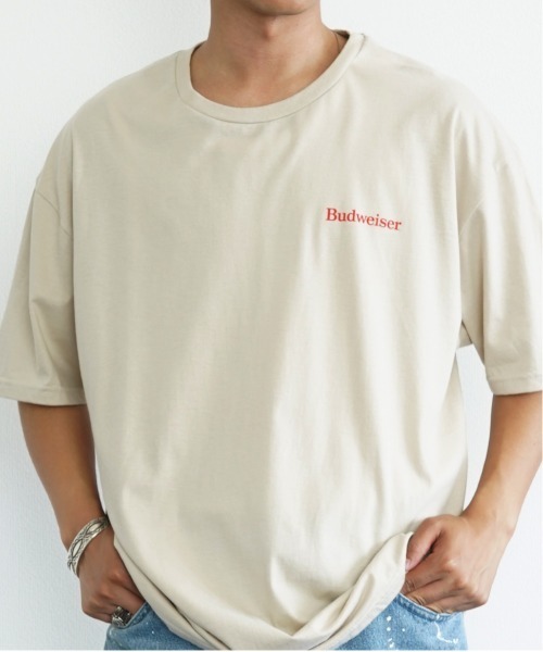 THRIFTY LOOK(スリフティールック)の「BUDWEISER バドワイザー / VINTAGE POSTER TEE(Tシャツ/カットソー・メンズ・ブラック/サンドベージュ・LARGE/X-LARGE)」の12枚目の写真