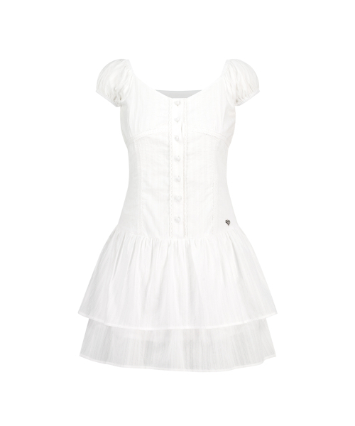ILLIGO(イリゴ)の「パフフリルワンピースホワイト(ワンピース・レディース・その他・SMALL/MEDIUM)」の5枚目の写真