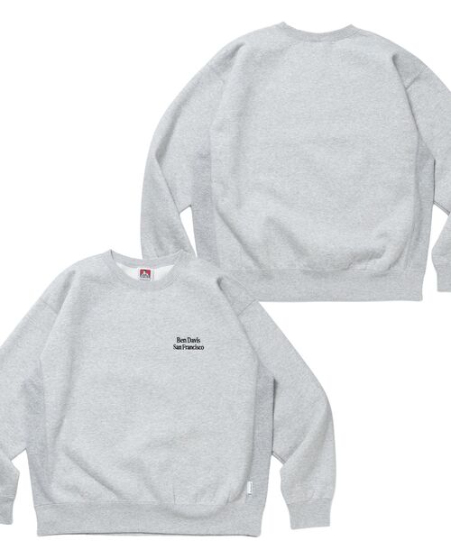 BEN DAVIS（ベンデイビス）の「【BEN DAVIS（ベンデイビス）】BD SWEAT CREW / スウェット クルーネック 裏起毛 ワンポイント刺繍 リサイズ ユニセックス（スウェット・メンズ・ホワイト系その他/ミント/ブラック/ネイビー/グレー・MEDIUM/X-LARGE/LARGE）」の13枚目の写真