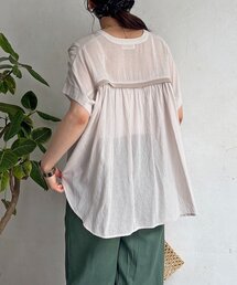 un dix cors | バックテープシアーブラウス(シャツ/ブラウス)