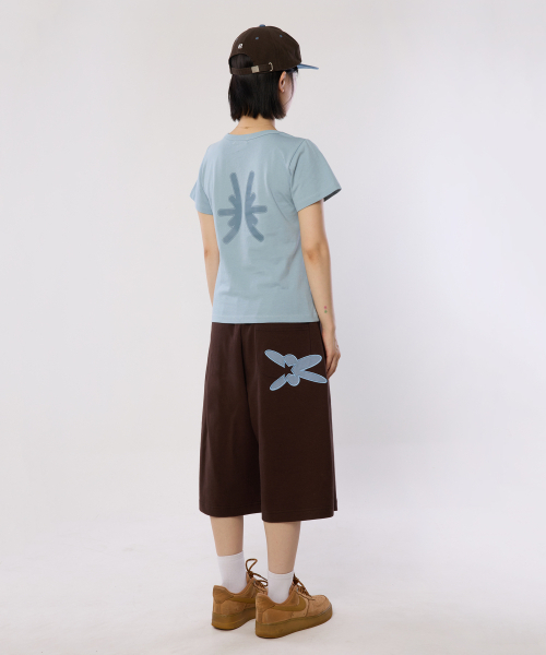 bounDary（バウンダリー）の「ツーピンタッククラシックロゴバックパッチバミューダショートパンツ[ブラウン]（その他パンツ・レディース・その他・LARGE/X-LARGE）」の2枚目の写真
