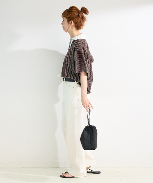 B.C STOCK（ベーセーストック）の「ウォッシャブル / DU JOUR / デュ ジュール *MAI.M. LINEAR JEAN（その他パンツ・レディース・ブラック/ブルー/ホワイト/ボルドー・34/38/36）」の10枚目の写真