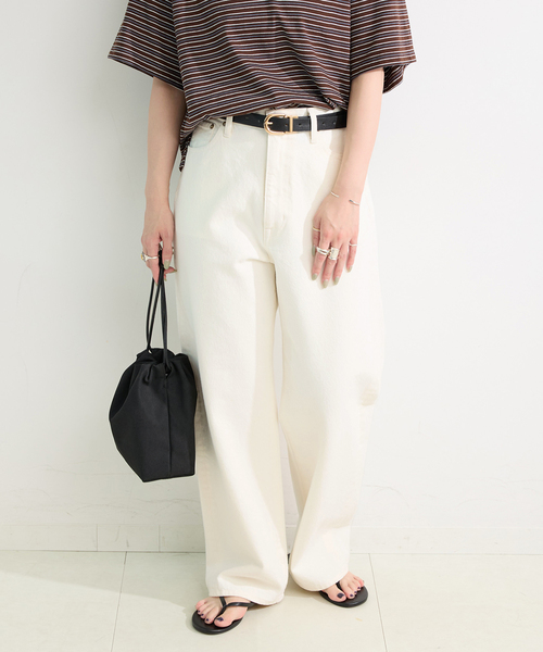 B.C STOCK（ベーセーストック）の「ウォッシャブル / DU JOUR / デュ ジュール *MAI.M. LINEAR JEAN（その他パンツ・レディース・ブラック/ブルー/ホワイト/ボルドー・34/38/36）」の5枚目の写真