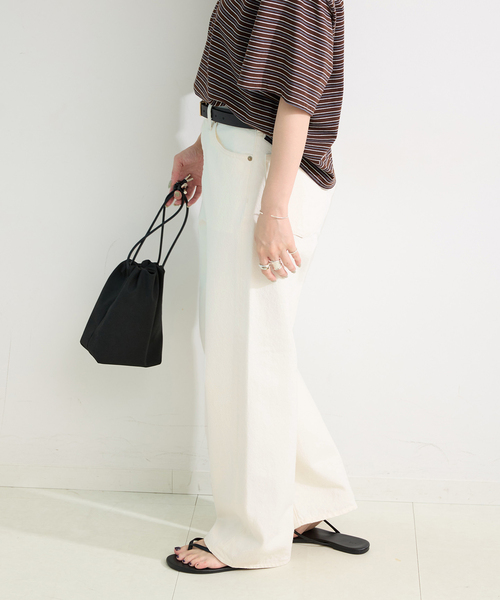 B.C STOCK（ベーセーストック）の「ウォッシャブル / DU JOUR / デュ ジュール *MAI.M. LINEAR JEAN（その他パンツ・レディース・ブラック/ブルー/ホワイト/ボルドー・34/38/36）」の6枚目の写真