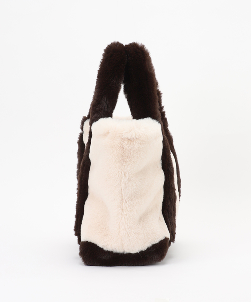 Spick & Span（スピックアンドスパン）の「Spick & Span ECO FUR TOTE / エコファートート（トートバッグ・レディース・レッド/ブラウン・FREE）」の10枚目の写真