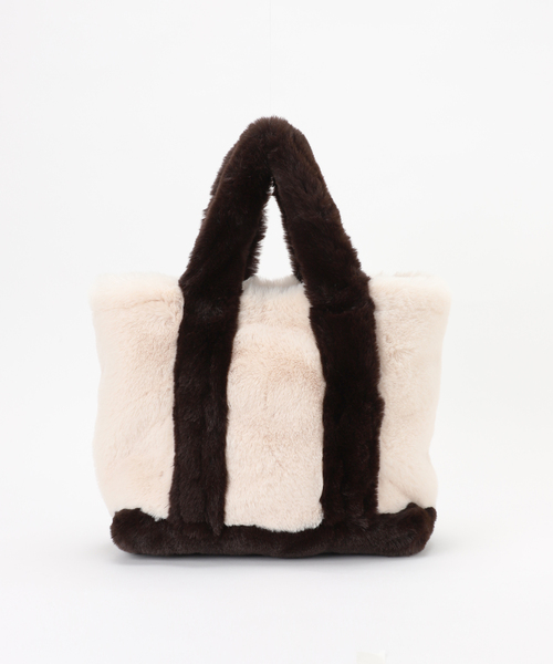 Spick & Span（スピックアンドスパン）の「Spick & Span ECO FUR TOTE / エコファートート（トートバッグ・レディース・レッド/ブラウン・FREE）」の11枚目の写真