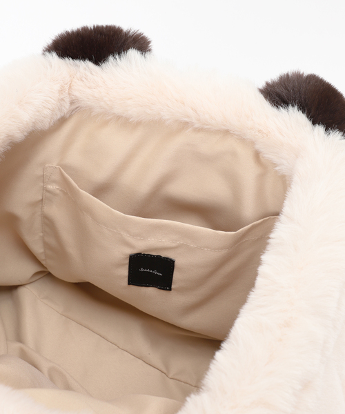 Spick & Span（スピックアンドスパン）の「Spick & Span ECO FUR TOTE / エコファートート（トートバッグ・レディース・レッド/ブラウン・FREE）」の14枚目の写真