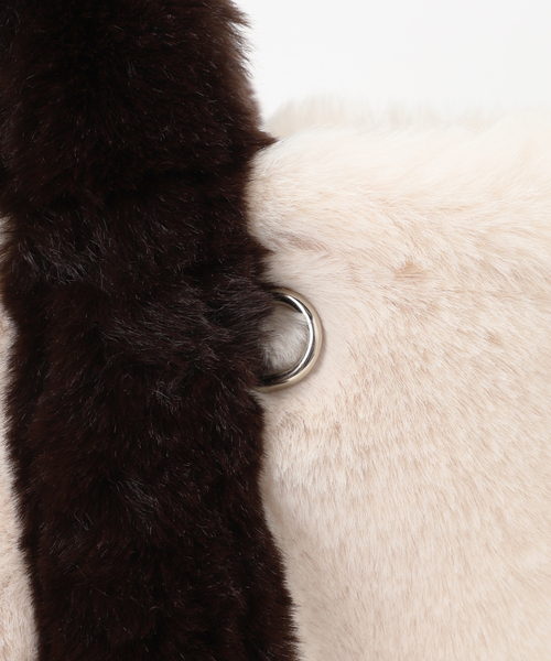 Spick & Span（スピックアンドスパン）の「Spick & Span ECO FUR TOTE / エコファートート（トートバッグ・レディース・レッド/ブラウン・FREE）」の16枚目の写真